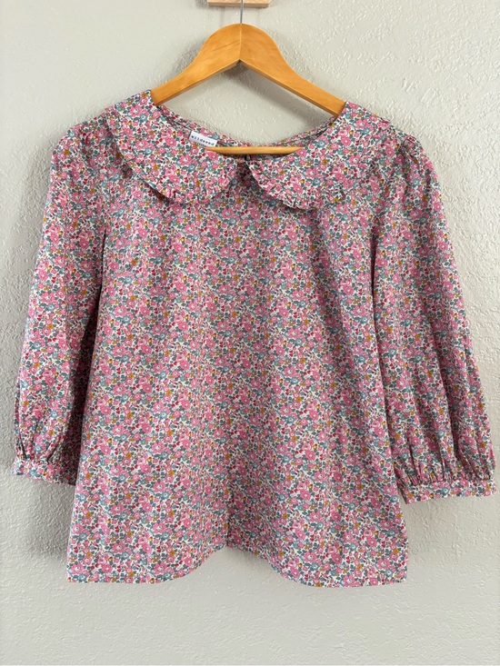 Wildseed Stitches Tops - Wildseed Stitches Liberty Tana Lawn Floral Peter Pan Blouse M/L